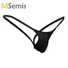 Load image into Gallery viewer, Bikini G-string Thong Low Rise Open Back Stretch