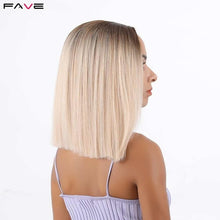 Load image into Gallery viewer, FAVE Ombre Black Purple/Blonde/Grey/Flax Brown/ Straight