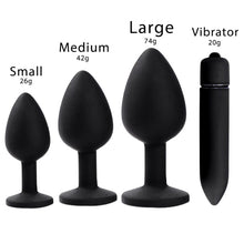 Load image into Gallery viewer, Black Bullet Anal Plug Unisex