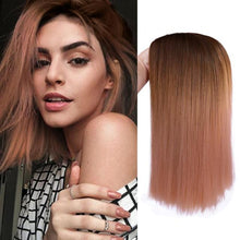 Load image into Gallery viewer, FAVE Ombre Black Purple/Blonde/Grey/Flax Brown/ Straight