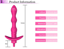 Load image into Gallery viewer, New 10 Speed Anal Beads Silicone Vibrators