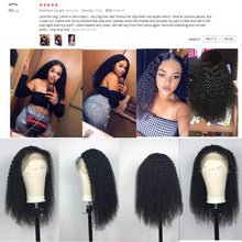 Load image into Gallery viewer, Brazilian Hair Kinky Curly Lace Part with Baby Hair Pre Plucked Remy Hair 150% Density