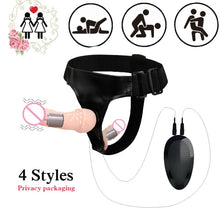 Load image into Gallery viewer, Strapon Double Realistic Dildo