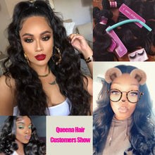 Load image into Gallery viewer, Body Wave Bundles With Frontal Closure Brazilian Human Hair Weave Wet And Wavy Bundles With Frontal Remy 3 Bundles With Closure