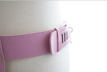 Load image into Gallery viewer, New Pink Leather Chastity and Lock Female Chastity Belt Erotic BDSM Sexy Flirting Sex Toys for Women Men/Couple sex shop