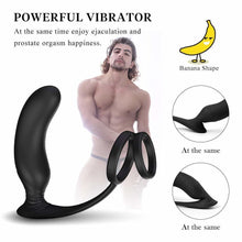 Load image into Gallery viewer, Anal With Cock Ring And Ball Loop Remote Control 10 Vibration Modes Prostate Stimulator