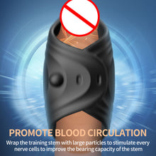 Load image into Gallery viewer, Male Masturbator Adjustable Vibrator Trainer Glans