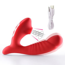 Load image into Gallery viewer, Sucking Vibrator Dildo