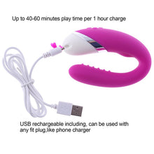 Load image into Gallery viewer, New USB Rechargeable 12 Speeds Bending Twisted Vibrator