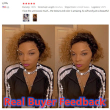 Load image into Gallery viewer, Colored Human Hair T Part 1b/27 Blonde Lace Front Remy130%