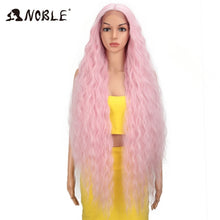 Load image into Gallery viewer, Noble Cosplay Synthetic Lace Wig Long Curly Wig Cosplay 613 WIG 42 Inch Ombre Blonde color Wig Synthetic Lace Wigs For Women