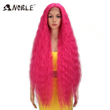 Load image into Gallery viewer, Noble Cosplay Synthetic Lace Wig Long Curly Wig Cosplay 613 WIG 42 Inch Ombre Blonde color Wig Synthetic Lace Wigs For Women