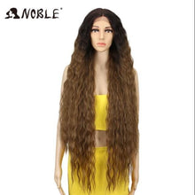 Load image into Gallery viewer, Noble Cosplay Synthetic Lace Wig Long Curly Wig Cosplay 613 WIG 42 Inch Ombre Blonde color Wig Synthetic Lace Wigs For Women
