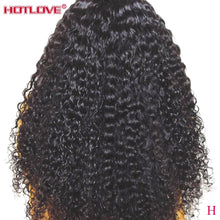 Load image into Gallery viewer, Brazilian Hair Kinky Curly Lace Part with Baby Hair Pre Plucked Remy Hair 150% Density