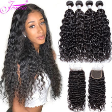 Load image into Gallery viewer, Brazilian Water Wave Bundles With Closure