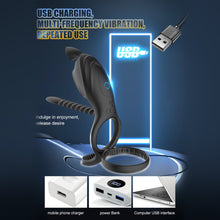 Load image into Gallery viewer, New 10 Speed Penis Ring Vibrator For Men