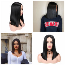 Load image into Gallery viewer, FAVE Ombre Black Purple/Blonde/Grey/Flax Brown/ Straight