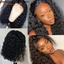 Load image into Gallery viewer, Full Lace Curly Human Hair Remy Hair Brazilian Deep Wave Glueless 200 Density