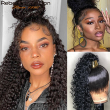 Load image into Gallery viewer, Full Lace Curly Human Hair Remy Hair Brazilian Deep Wave Glueless 200 Density
