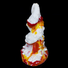 Load image into Gallery viewer, FAAK New large anal plug yellow dragon erotic design twist octopus leg textured silicone suck animal dildo sex toys for women