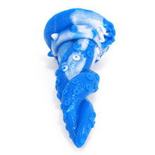 Load image into Gallery viewer, FAAK New large anal plug yellow dragon erotic design twist octopus leg textured silicone suck animal dildo sex toys for women