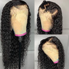 Load image into Gallery viewer, 13x4 Lace Front Brazilian Remy Human Hair Natural Hairline Curly Water Wave