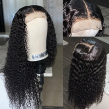 Load image into Gallery viewer, 13x4 Lace Front Brazilian Remy Human Hair Natural Hairline Curly Water Wave