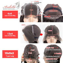 Load image into Gallery viewer, Arabella Water Wave Transparent Lace Frontal T Part