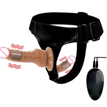 Load image into Gallery viewer, Double Penis Realistic Ultra Elastic Harness Belt Strap On