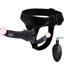 Load image into Gallery viewer, Double Penis Realistic Ultra Elastic Harness Belt Strap On