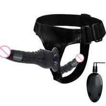 Load image into Gallery viewer, Double Penis Realistic Ultra Elastic Harness Belt Strap On