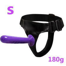 Load image into Gallery viewer, Double Penis Realistic Ultra Elastic Harness Belt Strap On