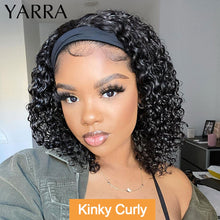 Load image into Gallery viewer, Brazilian Kinky Curly Headband Human Hair Wig