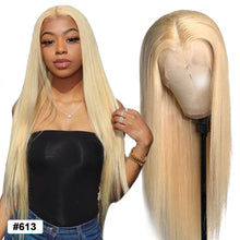 Load image into Gallery viewer, 30inch 613 Blonde Lace Front Straight Human Hair