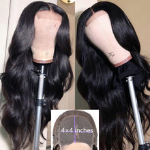 Load image into Gallery viewer, Brazilian Body Wave 4x4 Closure Pre Plucked Remy