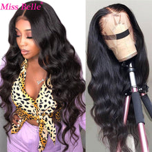Load image into Gallery viewer, Body Wave Human Hair 30 Inch Transparent Lace Frontal Wavy Brazilian Lace Front
