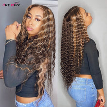 Load image into Gallery viewer, 4 27 Highlight Wig Curly Human Hair Lace Front