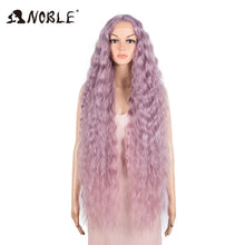 Load image into Gallery viewer, Noble Cosplay Synthetic Lace Wig Long Curly Wig Cosplay 613 WIG 42 Inch Ombre Blonde color Wig Synthetic Lace Wigs For Women