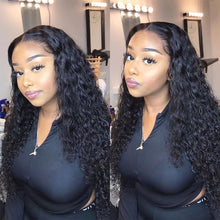 Load image into Gallery viewer, 13x4 Lace Front Brazilian Remy Human Hair Natural Hairline Curly Water Wave