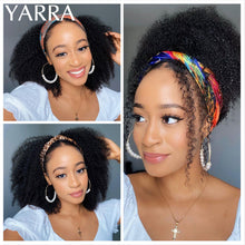 Load image into Gallery viewer, Brazilian Kinky Curly Headband Human Hair Wig