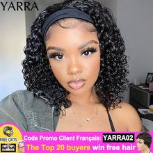 Load image into Gallery viewer, Brazilian Kinky Curly Headband Human Hair Wig