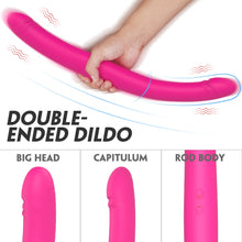 Load image into Gallery viewer, Electric Pulse Double Motor Long Dildo Automatic Thrust Vibrator