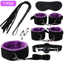 Load image into Gallery viewer, SexLady Handcuffs for Sex Whip Collar Nipple Clamps Set Erotic Rope BDSM Bondage