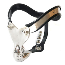 Load image into Gallery viewer, Male Chastity Belt Panty With Anal Beads Plug