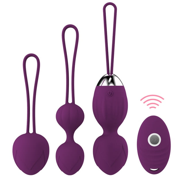 Wireless Remote Vibrating Eggs Tighten Exercise Machine