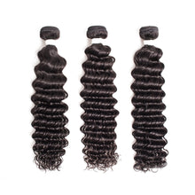 Load image into Gallery viewer, wet and wavy short long virgin natural human hair extensions 30 40 inch 3 4 bundles
