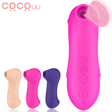 Load image into Gallery viewer, Clitoral/Nipples Sucking Blowing Vibrator 10 Intensities Modes for Couples or Solo
