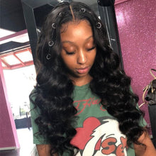 Load image into Gallery viewer, loose deep wave 3 wet and wavy bundles with closure brazilian hair weave bundles short long virgin natural human hair extensions
