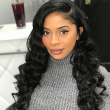 Load image into Gallery viewer, loose deep wave 3 wet and wavy bundles with closure brazilian hair weave bundles short long virgin natural human hair extensions
