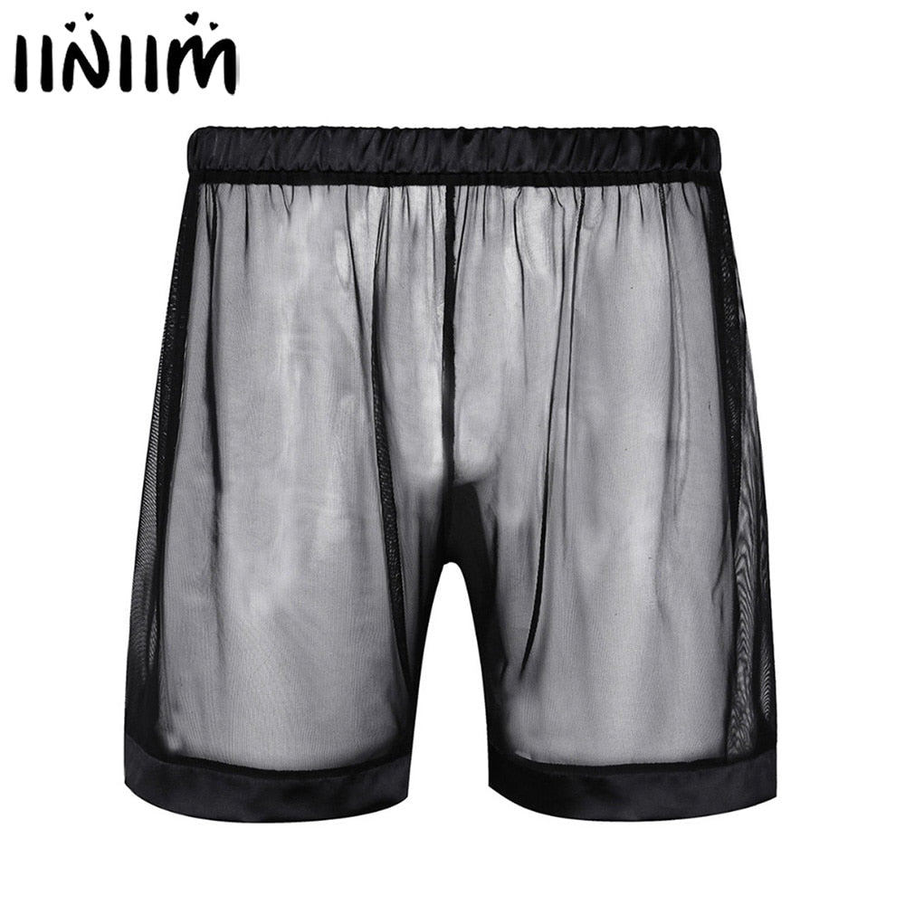 See-through Loose Lounge Boxer Shorts